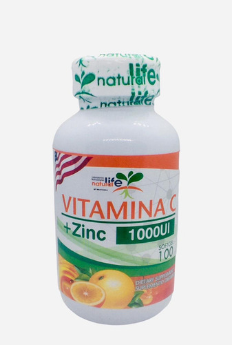3 Fcos De Vitamina C + Zinc 1000ui - Unidad a $383