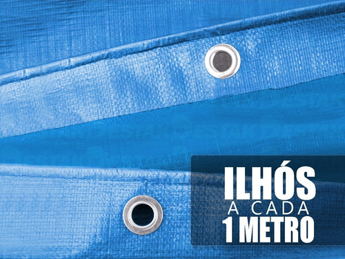 Imagem 4 de 6 de Lona Azul Carreteiro Caminhão Piscina Impermeável 75g 3x2