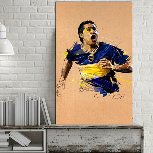 Cuadros Fútbol Riquelme Boca Juniors (80x50 Cm)