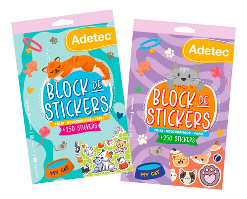 Block De Stickers Gatitos 1