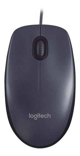 Mouse Logitech M90 Optico Usb Preto Com Fio