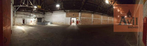 Galpão Para Alugar, 10000 M² Por R$ 140.000,00/mês - Mooca - São Paulo/sp - Ga0155