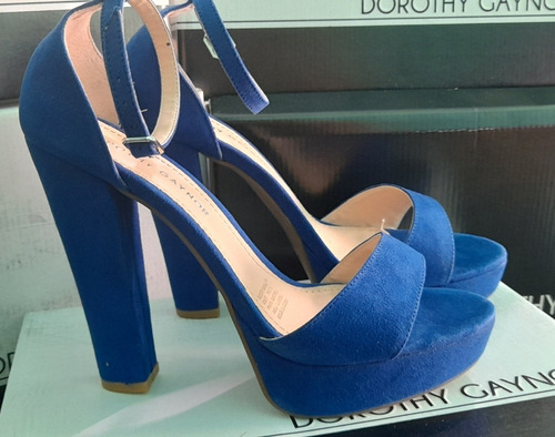 Zapatillas Dorothy Gaynor Azul Rey De Pulcera Ante