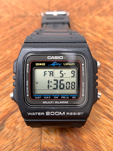 Reloj Casio Dw-200 Marlin Vintage