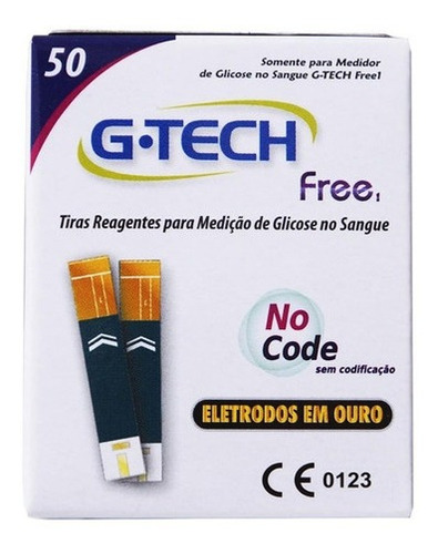Tiras De Glicemia G-tech Free Com 50