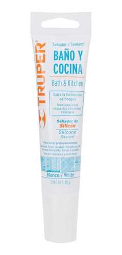 Sellador De Silicon Translucido Para Baño Y Cocina 85 Gr