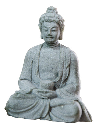 Mini Estatua De Buda Sentado Meditando Estatuilla De Buda