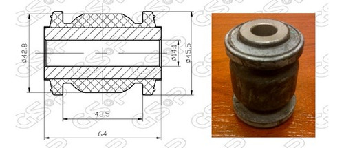 Buje De Parrilla Inferior (chico) Suzuki Swift Dzire 12-12