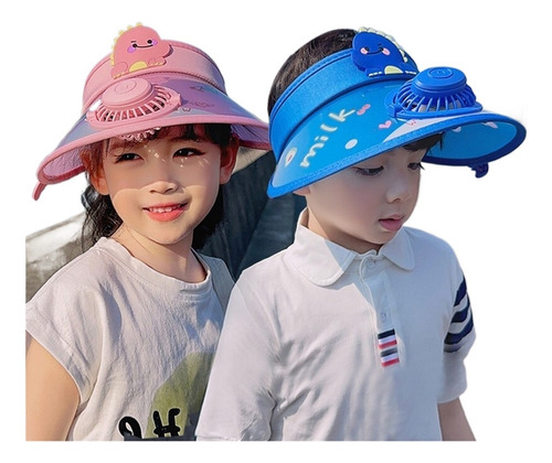 Sombrilla For Niños Con Ventilador Gorro De Sol For Niños