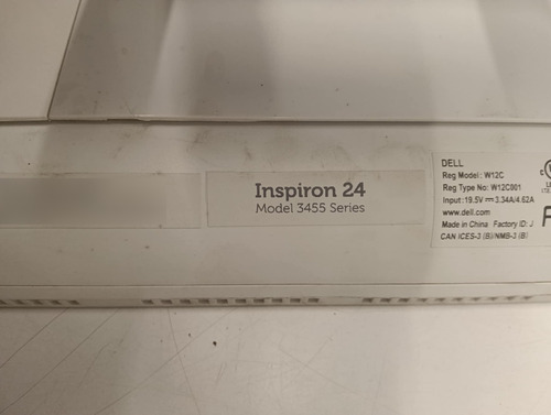 All In One Dell Inspiron 3455 23.8 Parapartes Pantalla Crak Blanco (Usado)