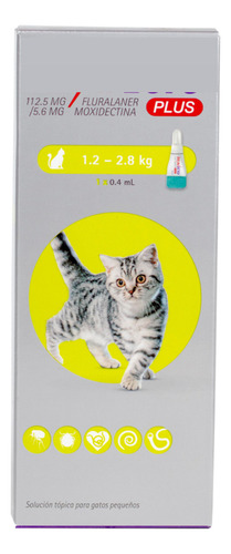 Suplemento Pipeta B Plus Gato Chico Msd
