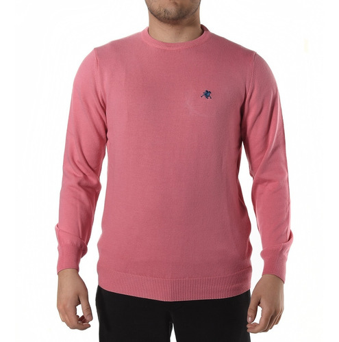 Sweater Algodón Hombre Oxford Polo Club Duke Redondo  Rosa