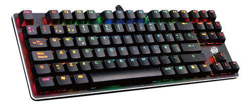 Teclado Game Pro Gk-70m Rgb Black Venex Color del teclado Negro