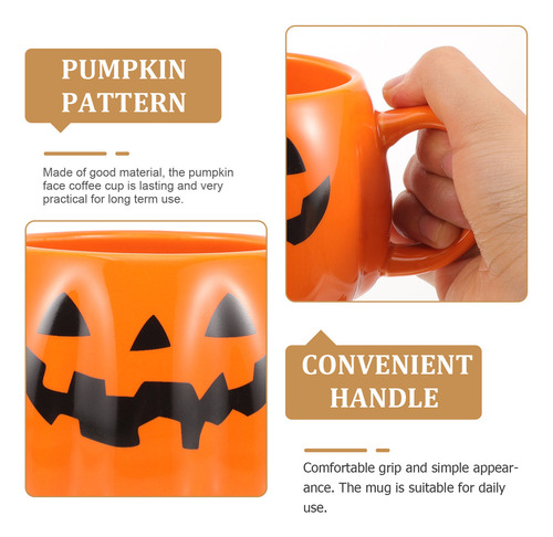 / Vasos De Calabaza De Halloween, Cerámica