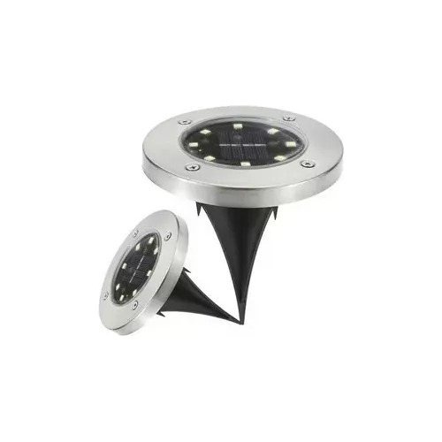 Foco 8 Led Con Recarga Solar Y Sensor Medidas 11,5x12,6 Cm