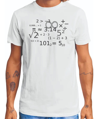 Camiseta Ecuaciones Unisex, Matemáticas, Sublimado Math19