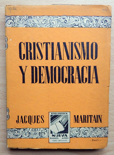 Cristianismo Y Democracia Jacques Maritain