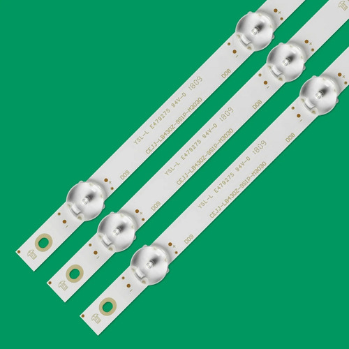 Barramento De Led Completo Aoc 43s5295/78 43s5195 Aluminio