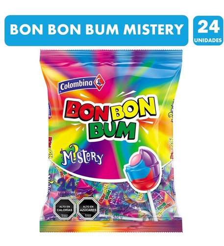 Bon Bon Bum Halloween - Mistery Arcoíris (bolsa Con 24u)