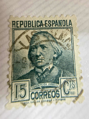 Sello Postal De España De 1934 Concepcion Arenal