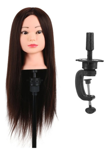 Cabello Humano Real Maniquí Cabeza Con 80%