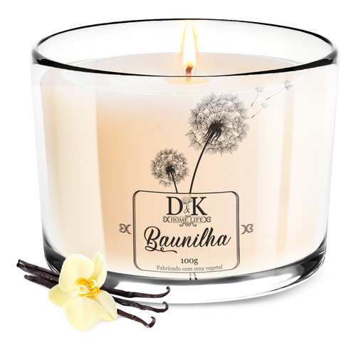Imagem 2 de 5 de Kit 3 Velas Aromática Perfumada Vegetal Alecrim Baunilha