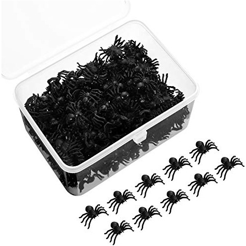 300 Piezas De Mini Arañas De Plástico Halloween, Araã...