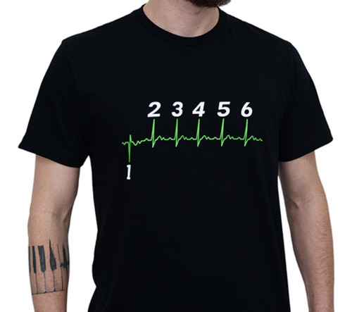 Camiseta Kallegari Heartbeat Moto Batimento Cardíaco