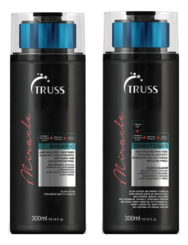 Truss Miracle Kit Shampoo E Condicionador 300ml ResistĂȘncia