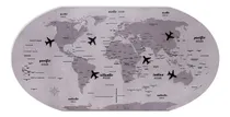 Comprar Quadro Metálico Geguton Decorativo Mural Mapa Mundi Vintage