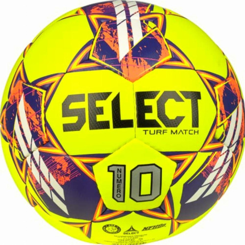 Select Numero 10 Match Turf Balón De Fútbol, Amarillo V23, Color Amarillo V23-1-ball