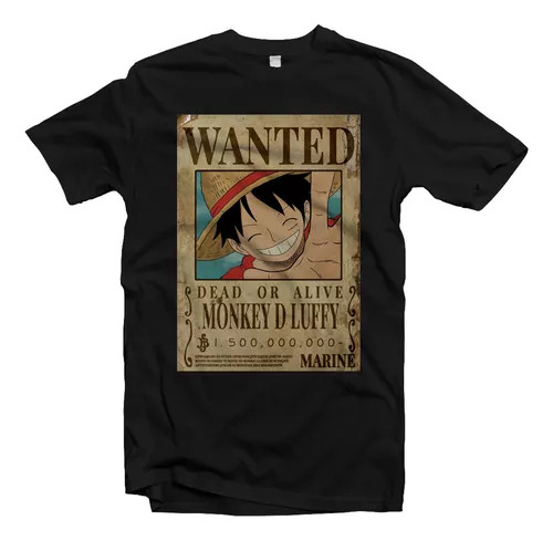 Remera One Piece Wanted Se Busca A1 Infantil