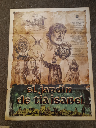 Póster Antiguo Película El Jardín De Tía Isabel Alfonso Arau