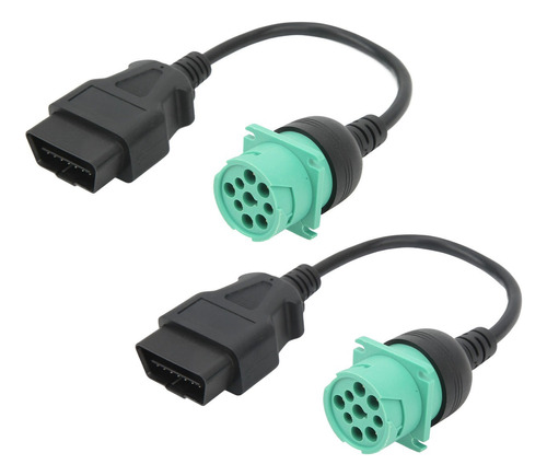 2×cable Diagnóstico Para Camiones Obd2 Con Conector Fe 9