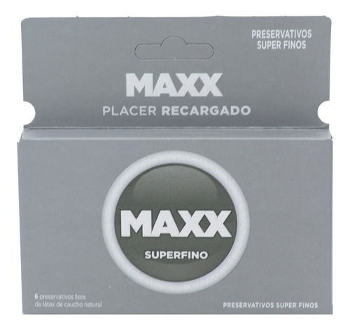 Imagen 1 de 10 de Preservativos Maxx Super Fino X6 Mas Finos Sensacion Natural
