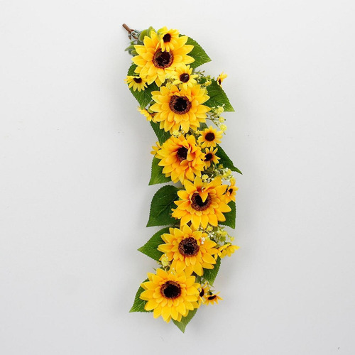 Corona De Girasoles Artificiales, Corona De Verano, Corona