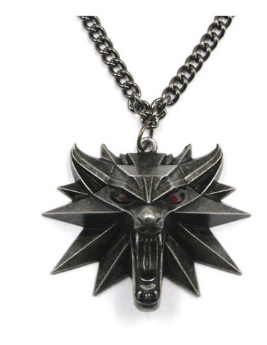 Collar Con Cabeza De Lobo The Witcher 3 Medallion Fastness A