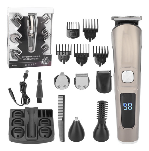 Conjunto De Cortador De Cabelo Recarregável Para Bigode Impe