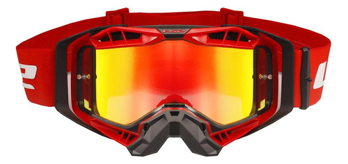 Goggle Ls2 Helmets Aura Pro (negro/rojo Con Lente Rojo