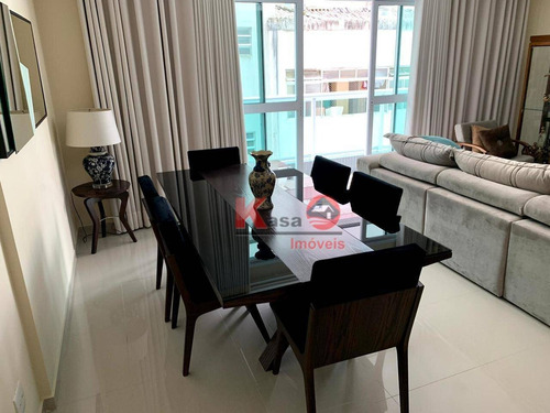 Imagem 6 de 30 de Apartamento Com 3 Dormitórios À Venda, 151 M² Por R$ 1.200.000,00 - José Menino - Santos/sp - Ap10231