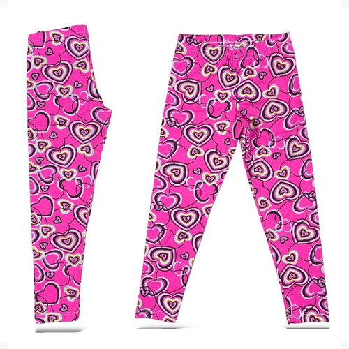 Imagem 2 de 10 de Kit 3 Calça Infantil Legging Juvenil Menina Estampada