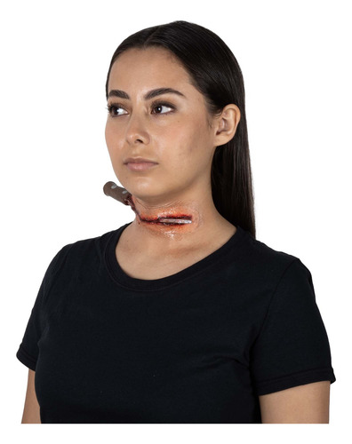 Aplicación Maquillaje Cuchillo En Cuello Disfraz Halloween