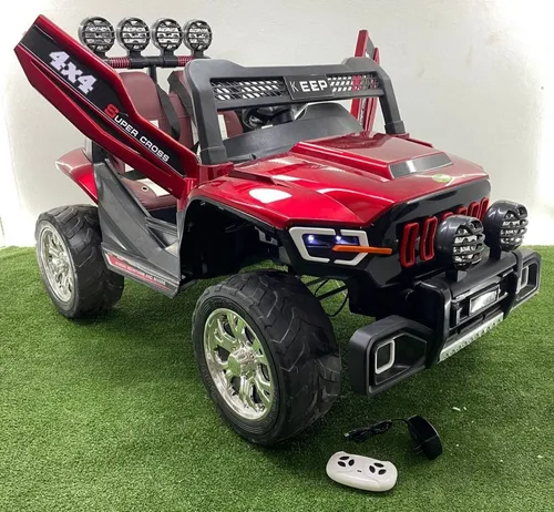 Carro Recargable El ctrico Ni o Ni a 12v Control Remoto Rojo