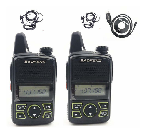 Radio Portatil Do Via Baofeng Bf T1 Mini Walkie Talkie Uhf X