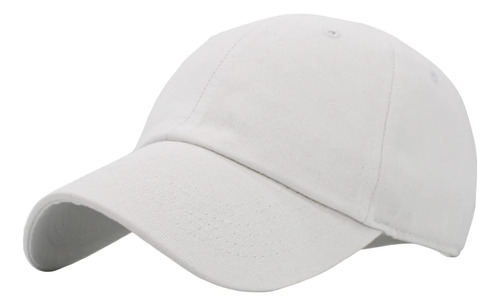 Kb-low Wht Classic Cotton Dad Hat Gorra Lisa Ajustable. Esti