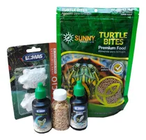 Comprar Kit Para Tortugas - Alimento | Vitamina | Aclarador | Calcio