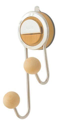 Gancho Con Ventosa Para Colgar En El Baño, Gancho Madera