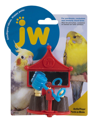 Jw Pet Company Activitoy Peck-a-mole, Juguete Para Pájaros.