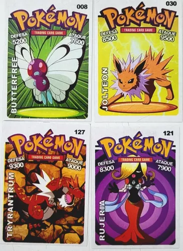 Kit 300 Pacotinhos= 1.200 Cartinhas Pequena Pokemon Cards