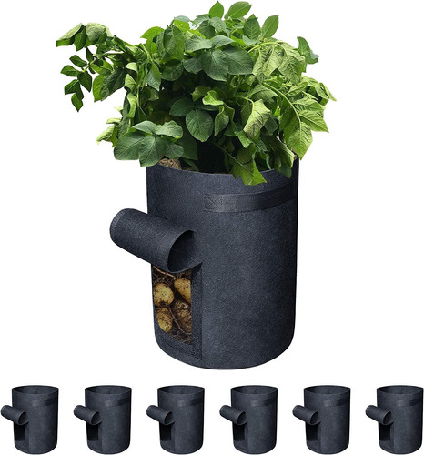 Paquete De 6 Bolsas De Cultivo De Vegetales Gardzen Sin Bpa